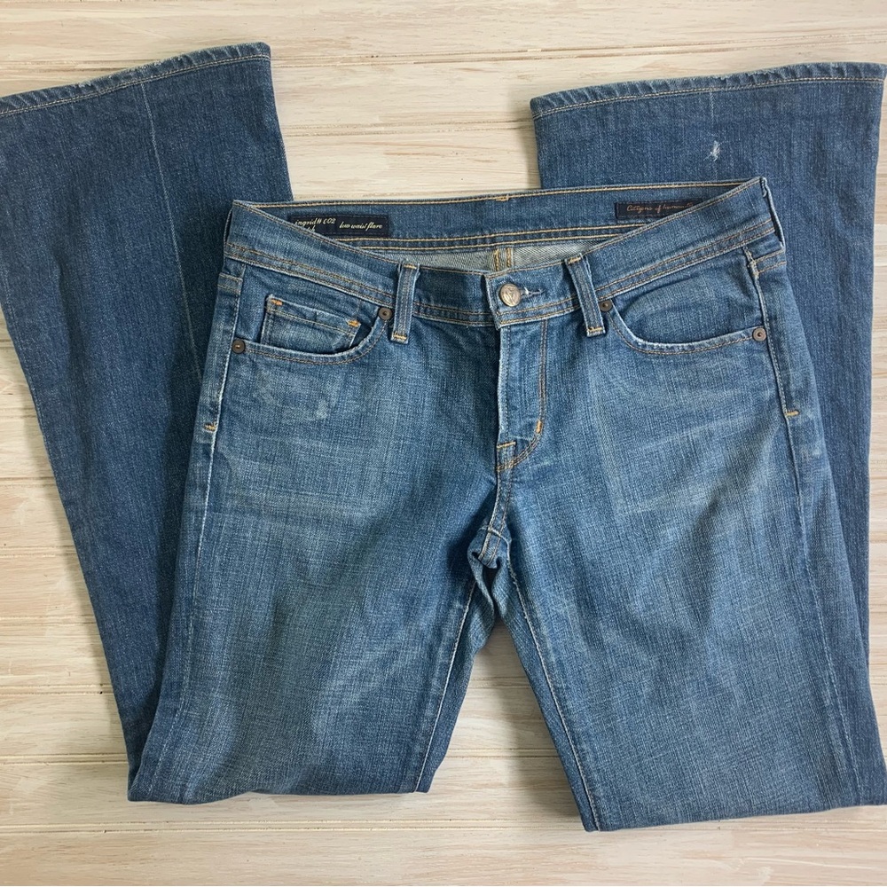 Citizens Of Humanity Blue Flare Jeans Ingrid #002